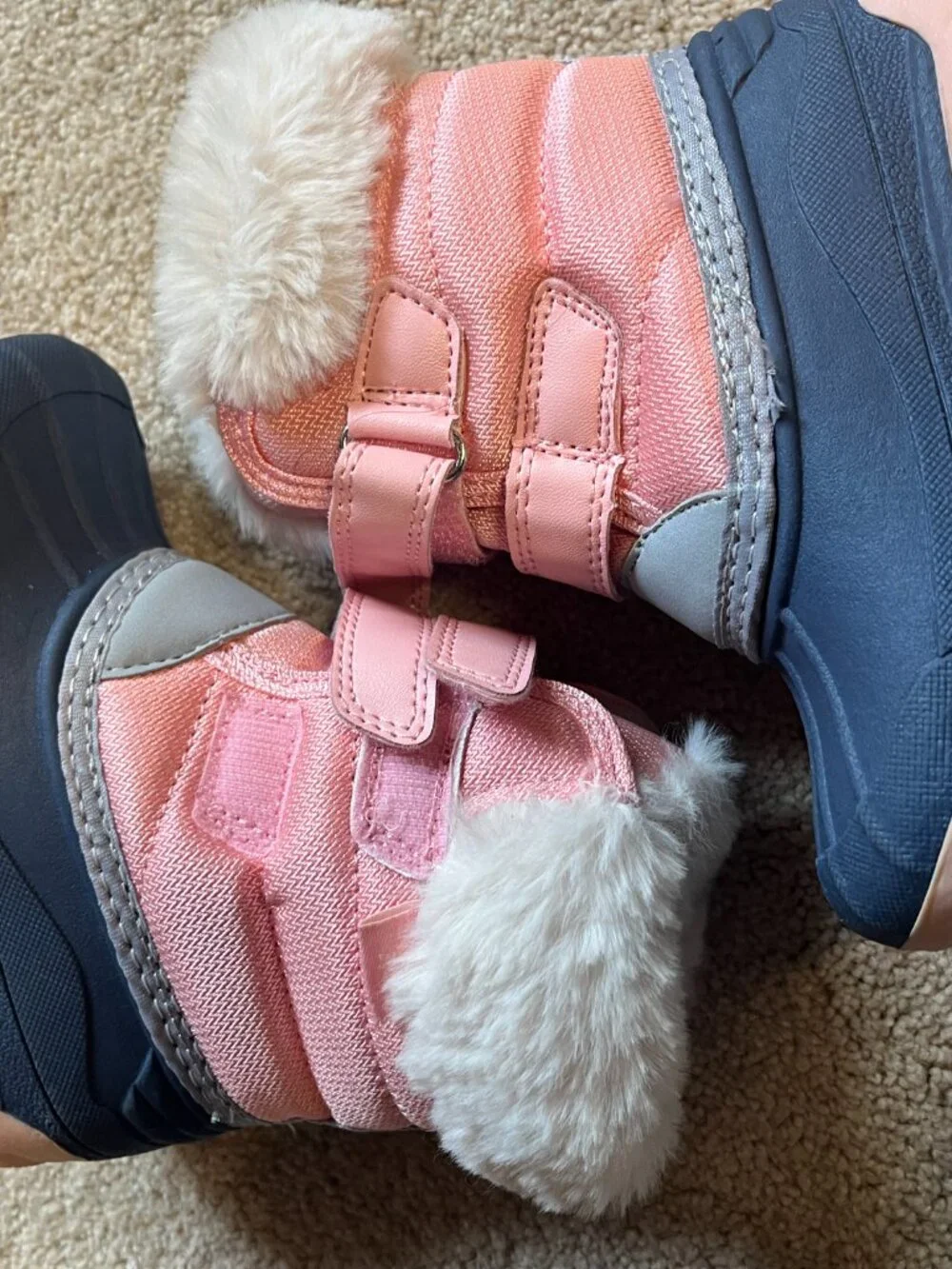 OshKosh B’Gosh Pink Blue Girls Boots Size 6